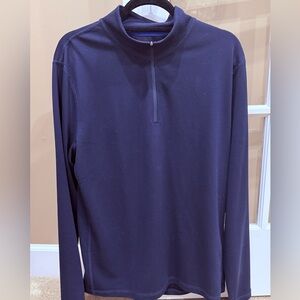 Men’s J. Crew Navy Blue Performance Pullover size Large